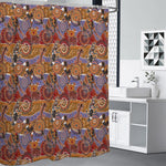 Australian Animals Pattern Print Premium Shower Curtain
