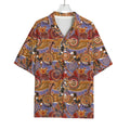 Australian Animals Pattern Print Rayon Hawaiian Shirt