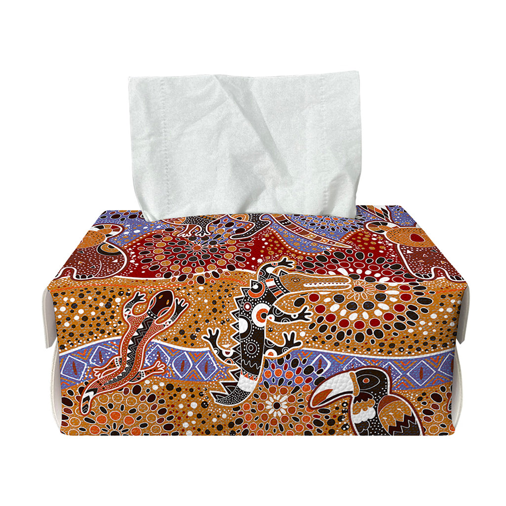 Australian Animals Pattern Print Rectangle Tissue Box Cover