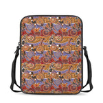 Australian Animals Pattern Print Rectangular Crossbody Bag