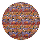 Australian Animals Pattern Print Round Blanket