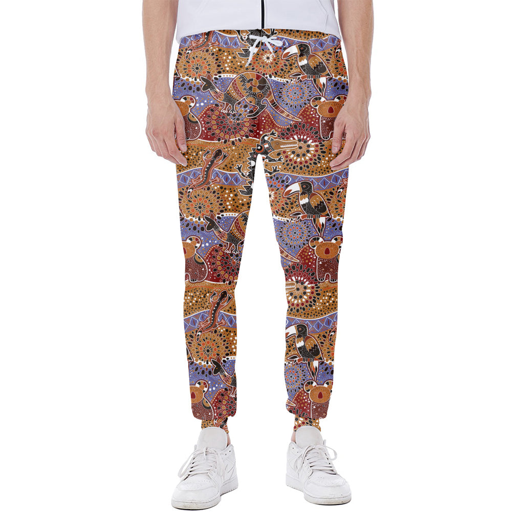 Australian Animals Pattern Print Scuba Joggers