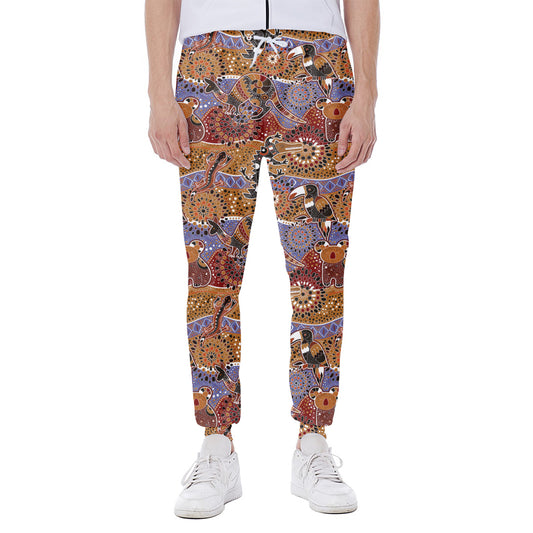 Australian Animals Pattern Print Scuba Joggers