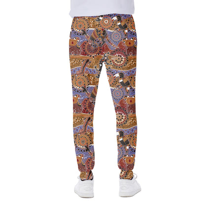 Australian Animals Pattern Print Scuba Joggers