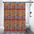 Australian Animals Pattern Print Shower Curtain