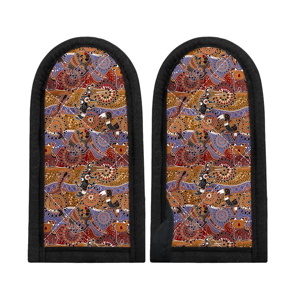 Australian Animals Pattern Print Skillet Handle Cover