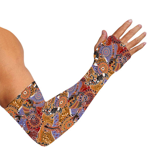 Australian Animals Pattern Print Sun Protection Arm Sleeves