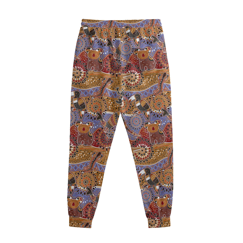 Australian Animals Pattern Print Sweatpants