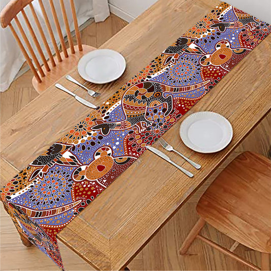 Australian Animals Pattern Print Table Runner
