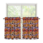 Australian Animals Pattern Print Tier Curtains