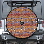 Australian Animals Pattern Print Tire Cover With Camera Hole