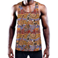 Australian Animals Pattern Print Men's Workout Tank Top