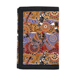 Australian Animals Pattern Print Trifold Wallet
