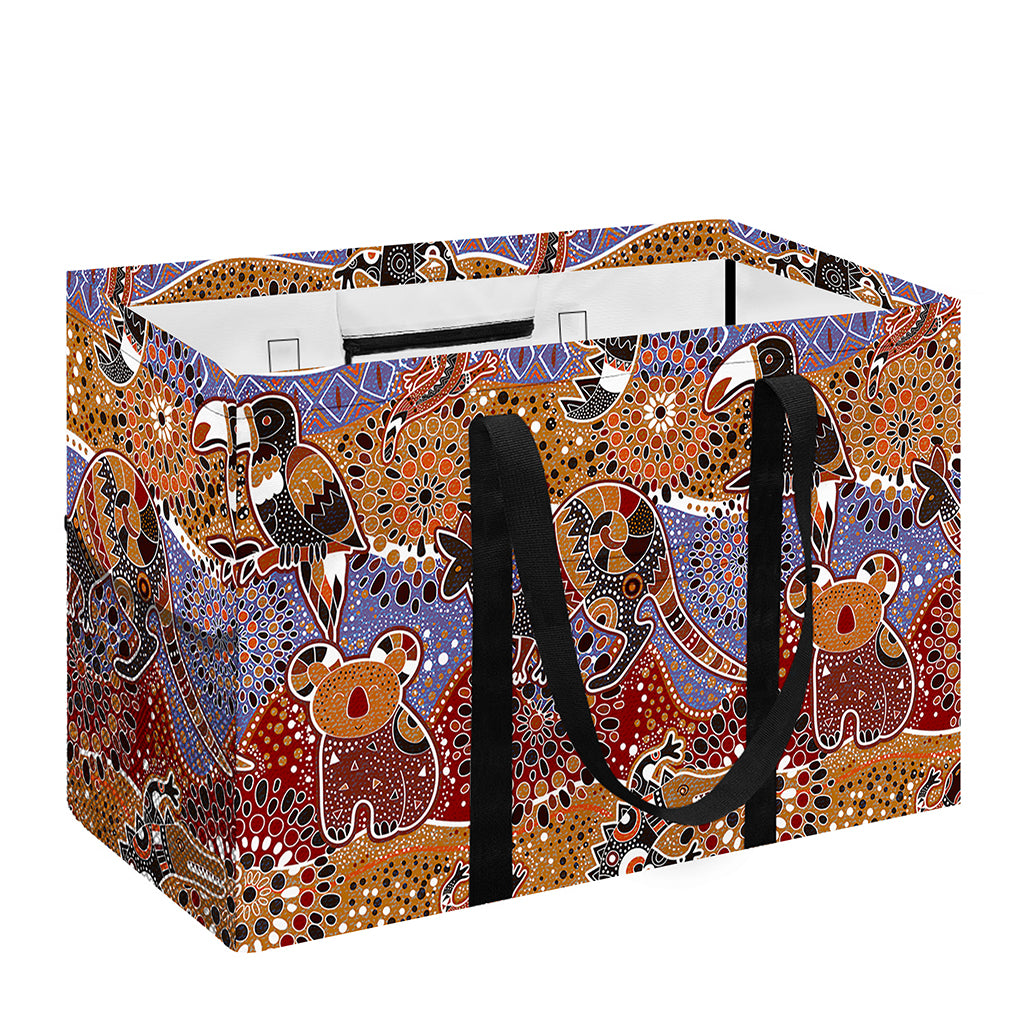 Australian Animals Pattern Print Utility Tote Bag