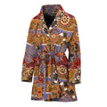 Australian Animals Pattern Print Women's Bathrobe