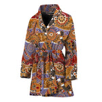 Australian Animals Pattern Print Women's Bathrobe