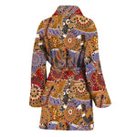 Australian Animals Pattern Print Women's Bathrobe