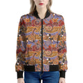 Australian Animals Pattern Print Women's Bomber Jacket