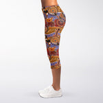 Australian Animals Pattern Print Women's Capri Leggings