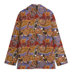 Australian Animals Pattern Print Women's Cotton Blazer