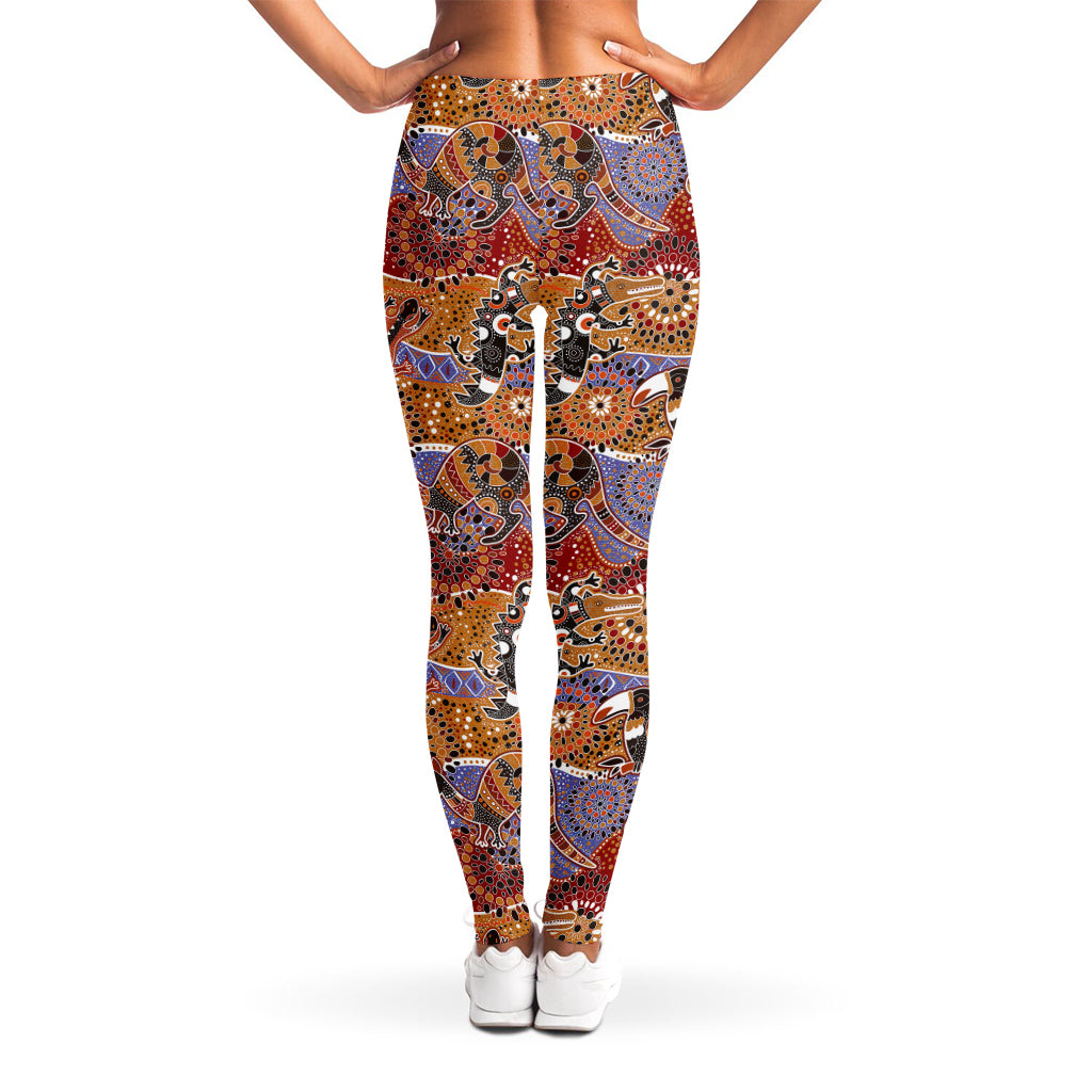 Australian Animals Pattern Print Women's Leggings