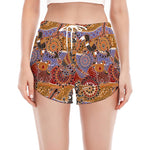 Australian Animals Pattern Print Women's Split Running Shorts