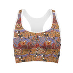 Australian Animals Pattern Print Women's Sports Bra