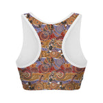 Australian Animals Pattern Print Women's Sports Bra