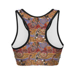 Australian Animals Pattern Print Women's Sports Bra
