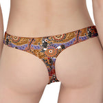 Australian Animals Pattern Print Women's Thong