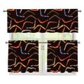 Australian Boomerang Pattern Print 3 Piece Kitchen Curtains