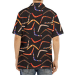 Australian Boomerang Pattern Print Aloha Shirt
