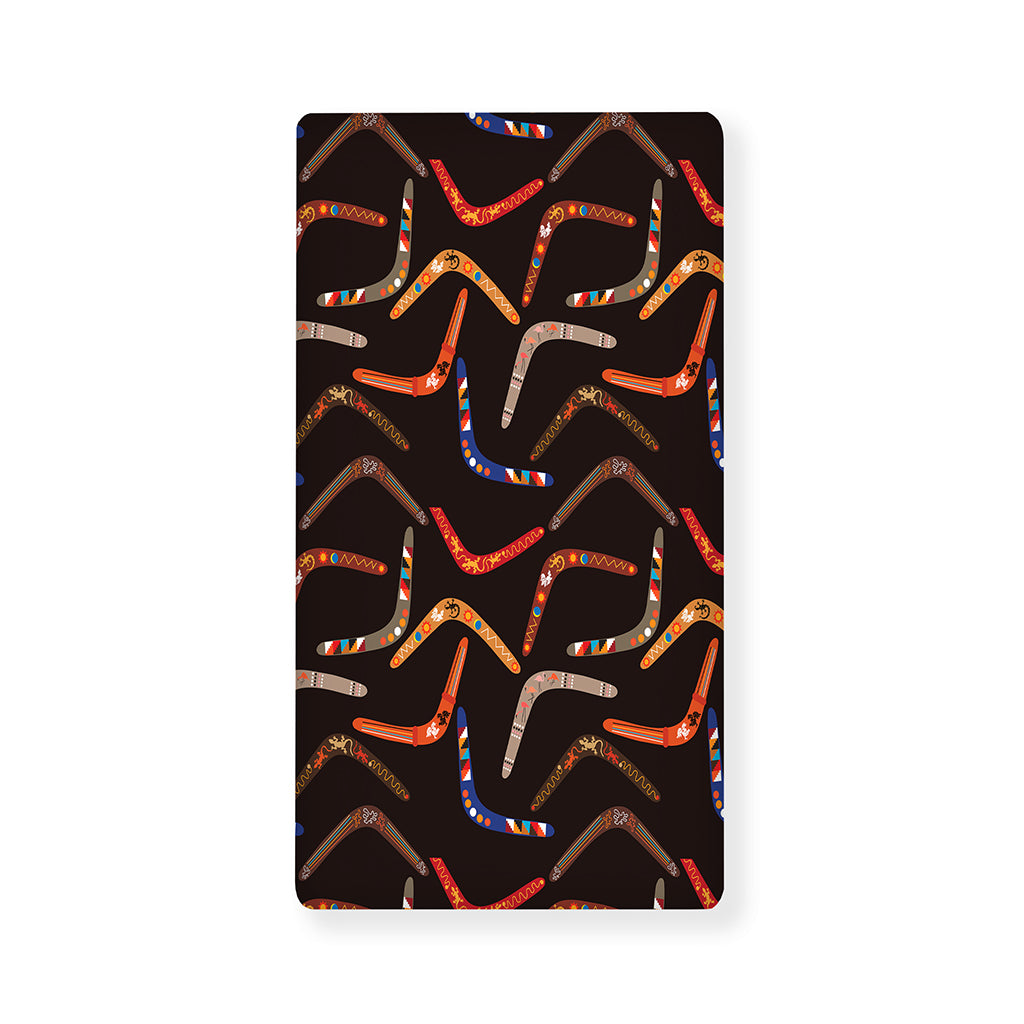 Australian Boomerang Pattern Print Baby Crib Sheet
