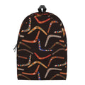 Australian Boomerang Pattern Print School Backpack