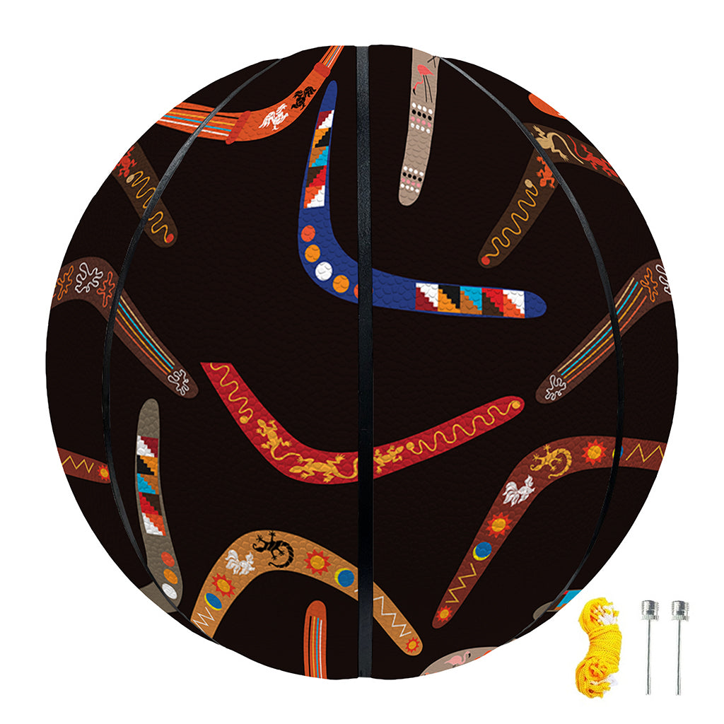 Australian Boomerang Pattern Print Basketball