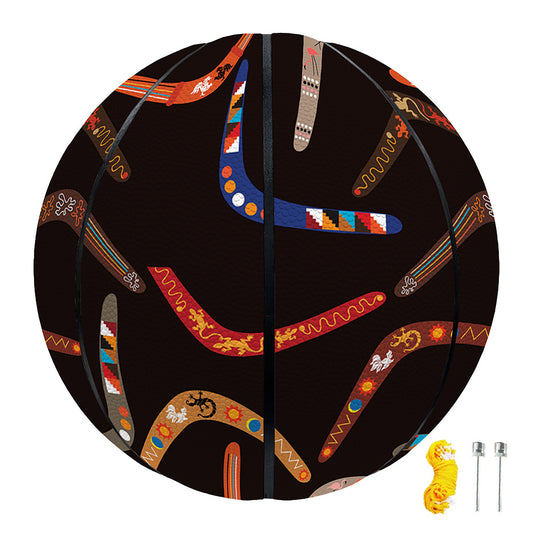 Australian Boomerang Pattern Print Basketball