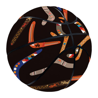 Australian Boomerang Pattern Print Basketball