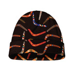 Australian Boomerang Pattern Print Beanie
