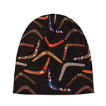 Australian Boomerang Pattern Print Beanie