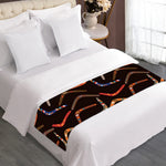Australian Boomerang Pattern Print Bed Runner