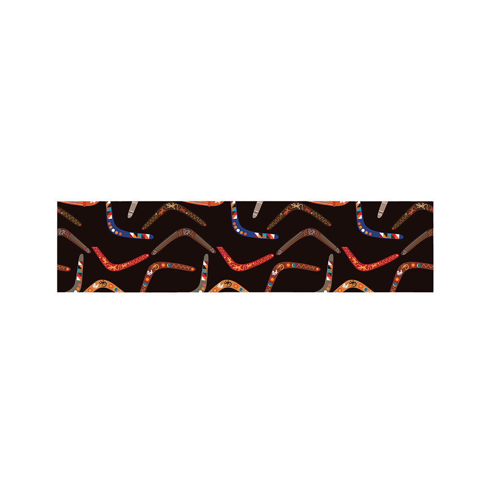 Australian Boomerang Pattern Print Bed Runner