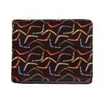 Australian Boomerang Pattern Print Bifold Wallet