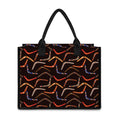 Australian Boomerang Pattern Print Canvas Tote Bag