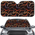 Australian Boomerang Pattern Print Car Windshield Sun Shade