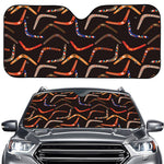 Australian Boomerang Pattern Print Car Windshield Sun Shade