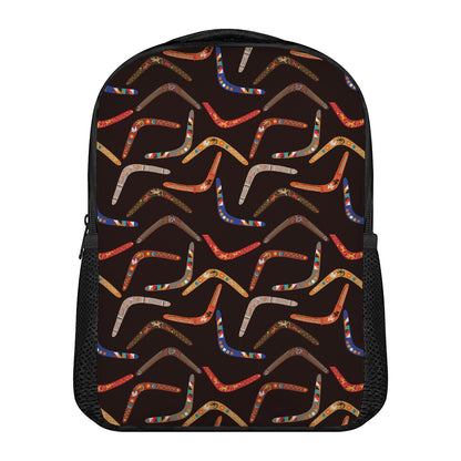 Australian Boomerang Pattern Print Casual Backpack
