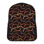 Australian Boomerang Pattern Print Casual Backpack