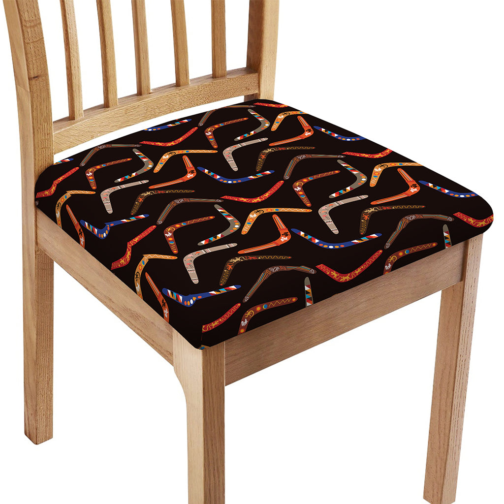Australian Boomerang Pattern Print Chair Cushion Cover