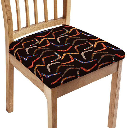 Australian Boomerang Pattern Print Chair Cushion Cover