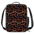 Australian Boomerang Pattern Print Crossbody Lunch Bag